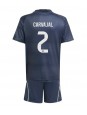 Billige Real Madrid Daniel Carvajal #2 Bortedraktsett Barn 2025-26 Kortermet (+ Korte bukser)